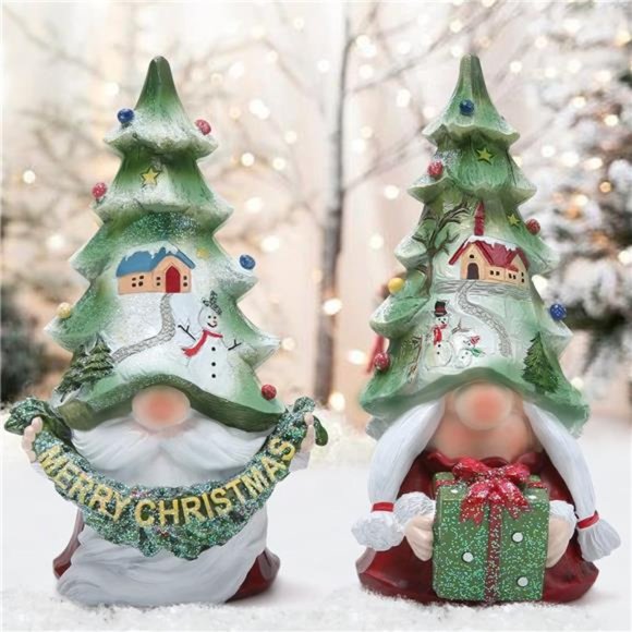 2pcs Christmas Gnomes Decorations Handmade Scandinavian Gnomes Ornaments - Picture 1 of 7